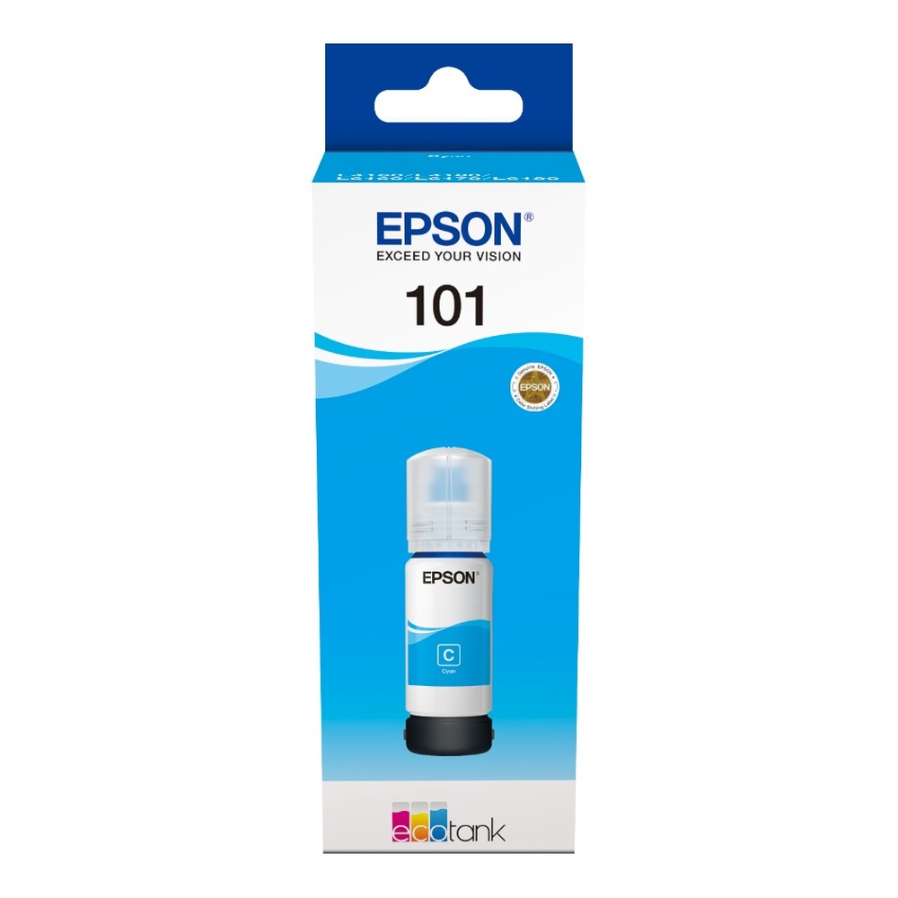 [C13T03V24A] Epson 101 EcoTank 70.0ml Bottle Ink (Cyan)