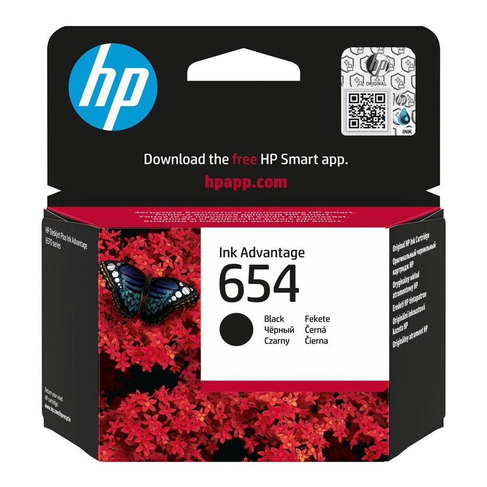 [7FP39UE] Hp 654 Ink (Black)