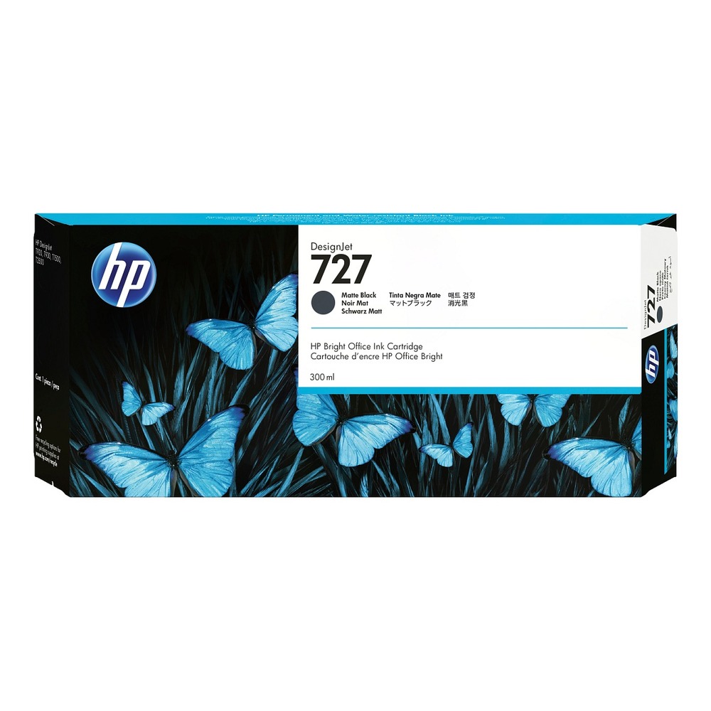 [C1Q12A] Hp 727 300ml MatteBlack Ink