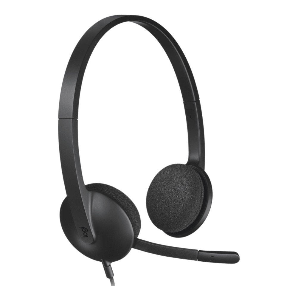 [GAE-0013] Logitech USB Headset H340, USB-A, digital stereo, noise-cancelling mic, 1.8m cable