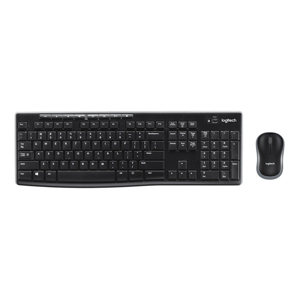[GAE-0072] Logitech MK270 Wireless Keyboard and Mouse Combo, 2.4GHz, 8 media keys, 36-mo KB / 12-mo mouse battery