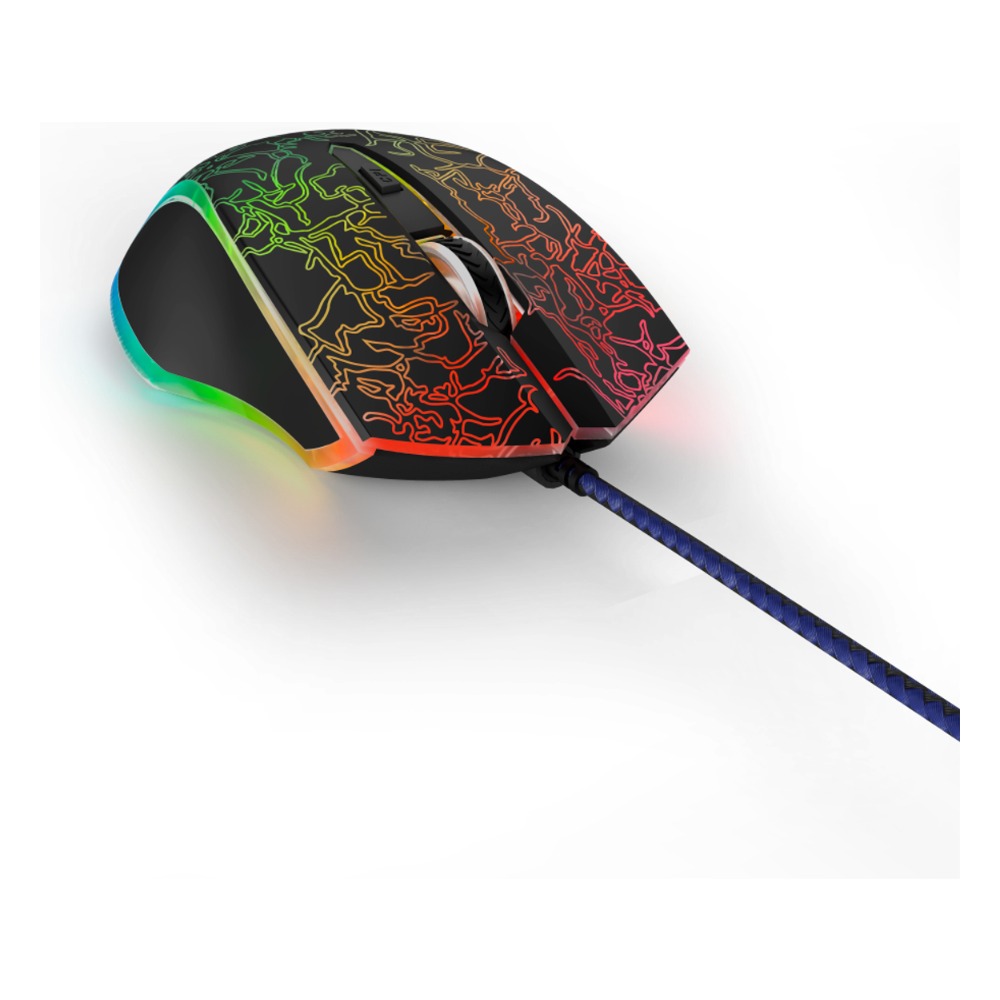 [GAE-0159] uRage Reaper 220 Illuminated Gaming Mouse, Wired USB-A, up to 4800dpi, 6 buttons, RGB