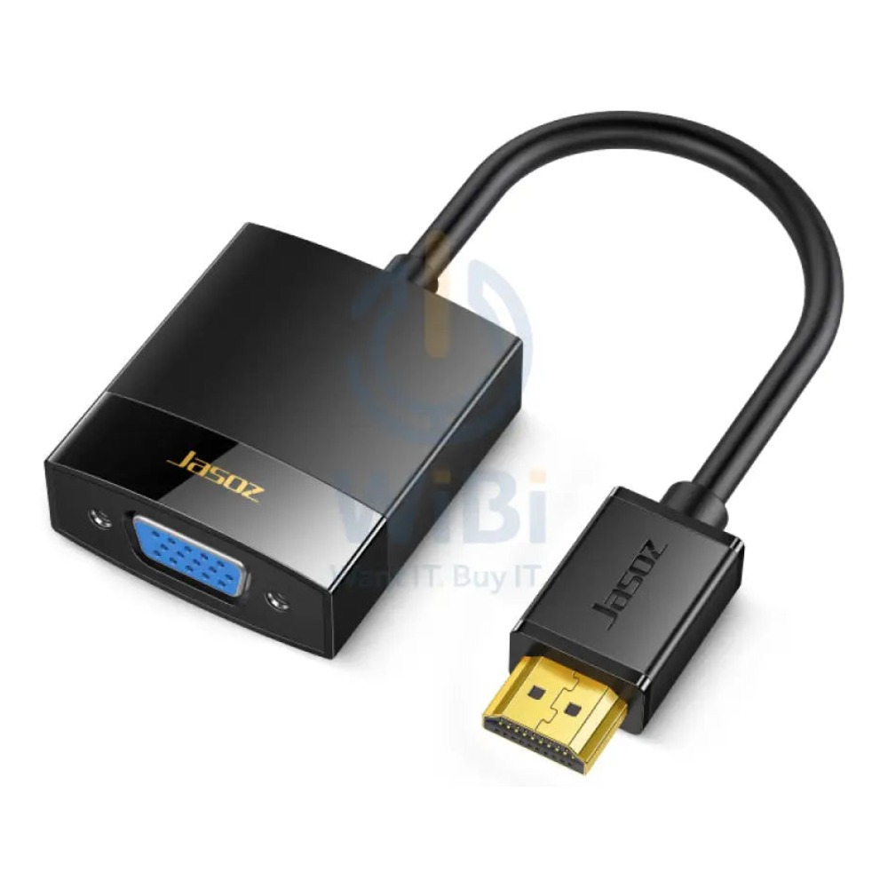 [GAE-0162] Jasoz G102 HDMI to VGA Converter, Video Adapter, HDMI to VGA female, 3.5mm audio, 1080p/60Hz