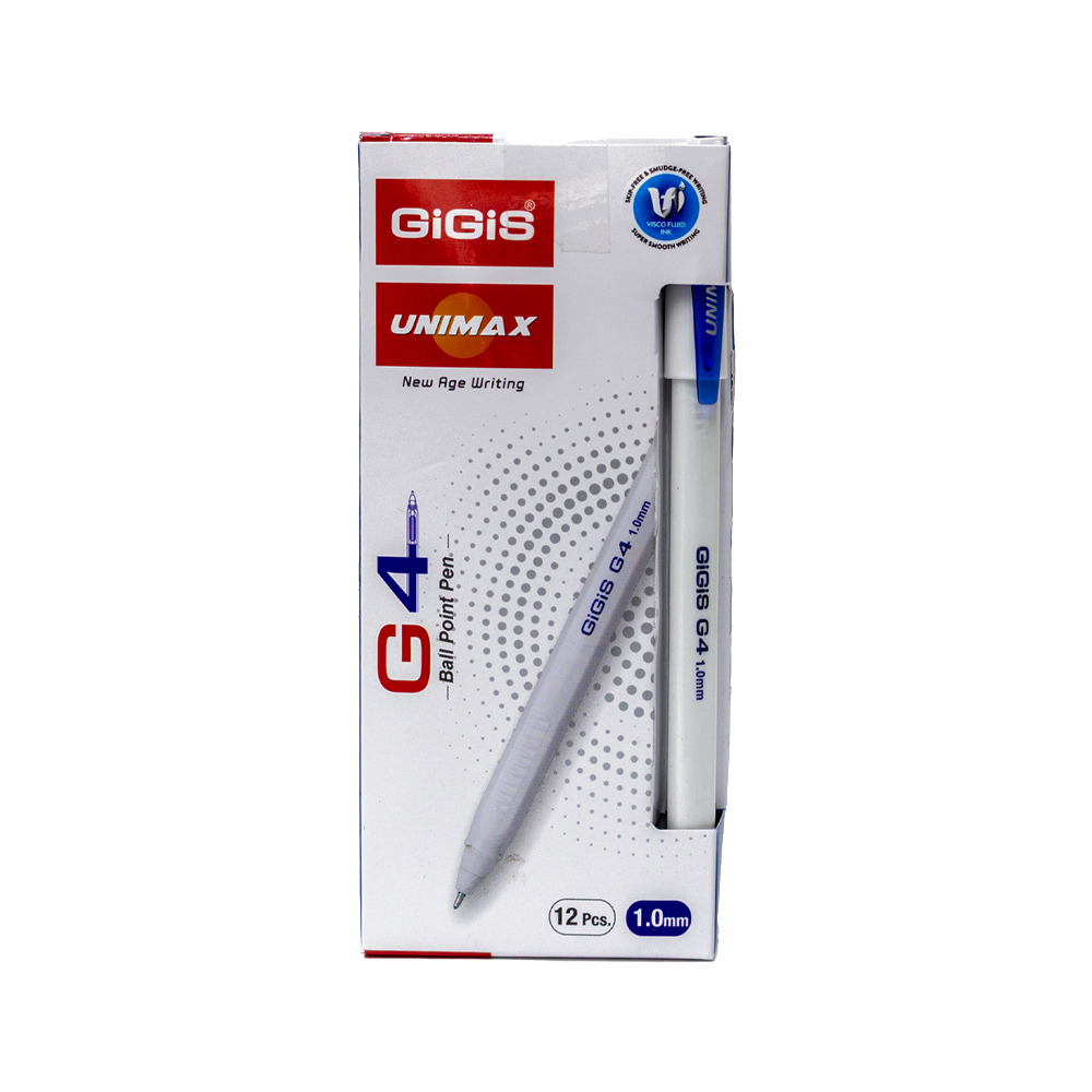 [ASN-0506] قلم جاف Unimax Gigis G4 (قياسي, أزرق)
