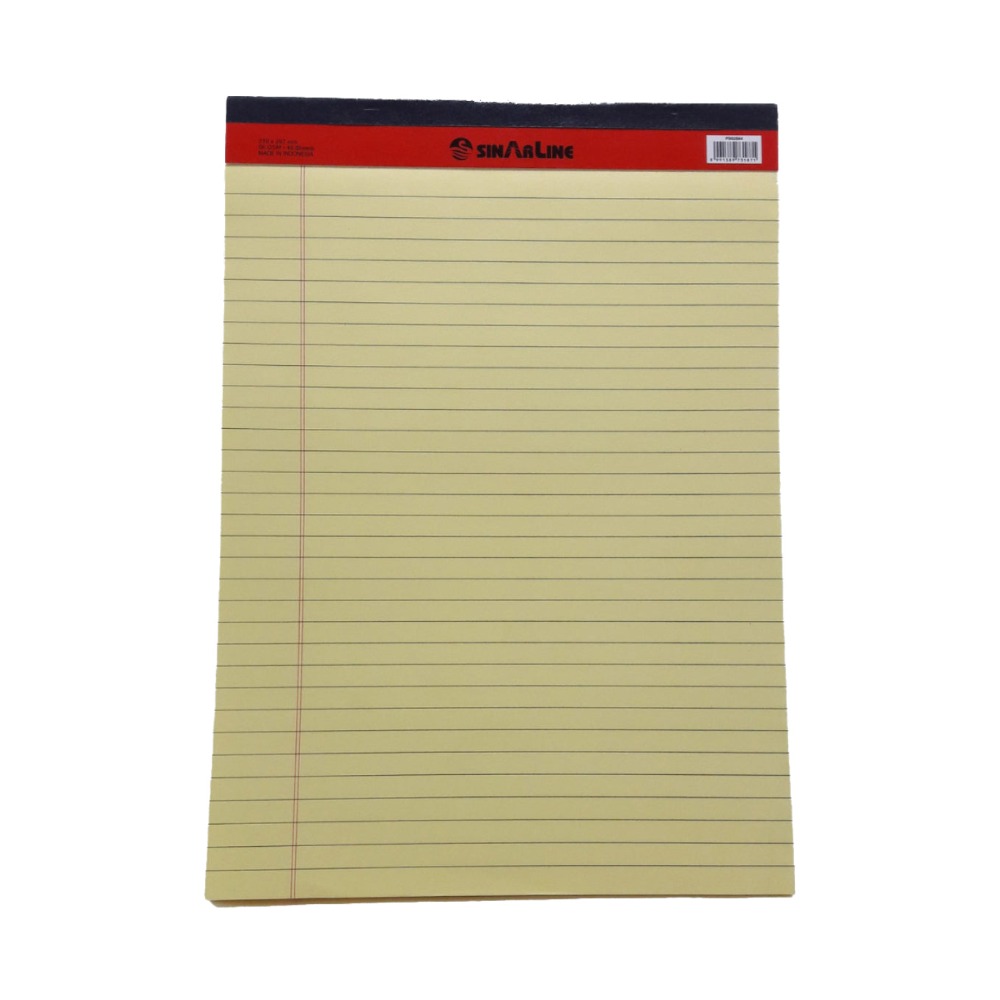 [ASN-0428] نوت باد Sinarline Legal Pad (قياسي, أصفر)